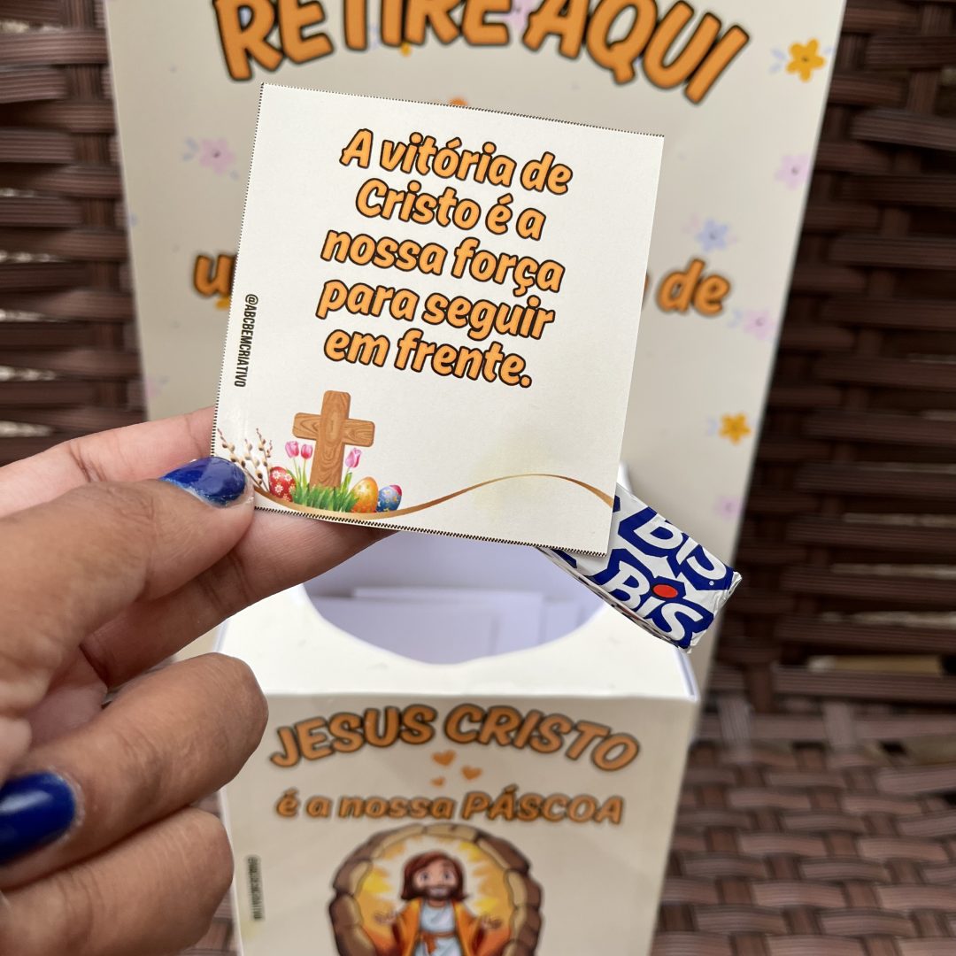 CAIXA DE PÁSCOA - com 48 mensagens
