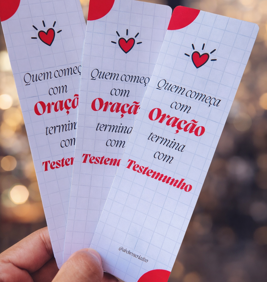 Marca Página TESTEMUNHO - GRATUITO