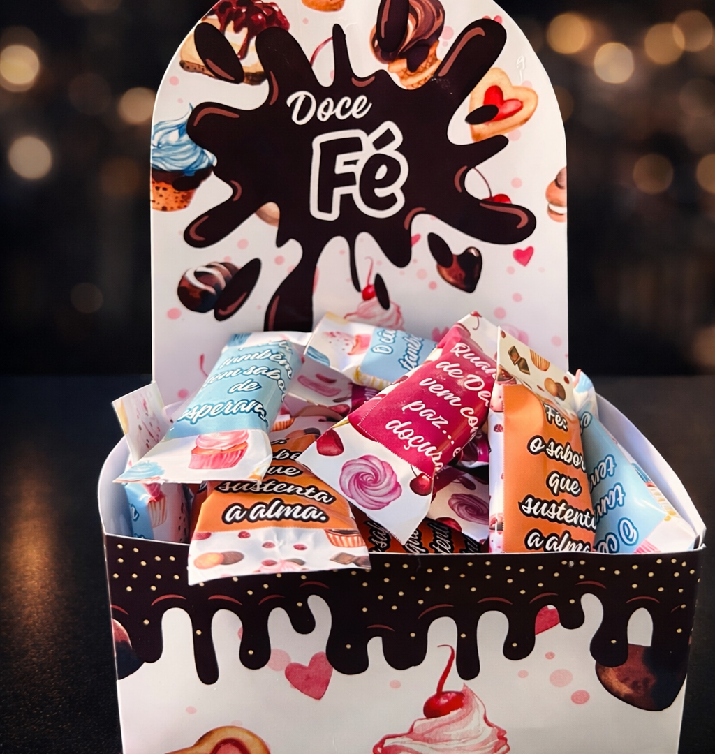 Doce Fé - Caixa com balinhas personalizadas