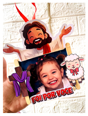 PINGENTE FOI POR VOCÊ - Lembrança de Páscoa