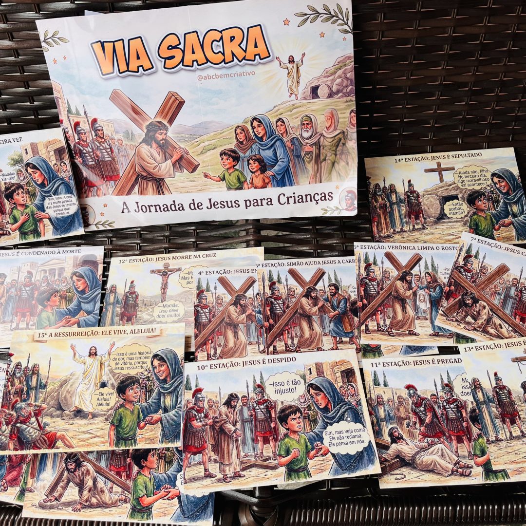 Sacola Via Sacra para crianças