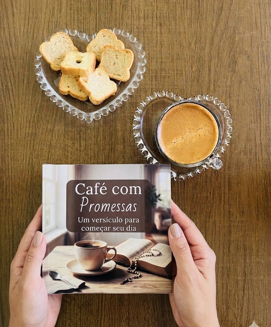 Café com Promessas - 100 versículos bíblicos + Caixa