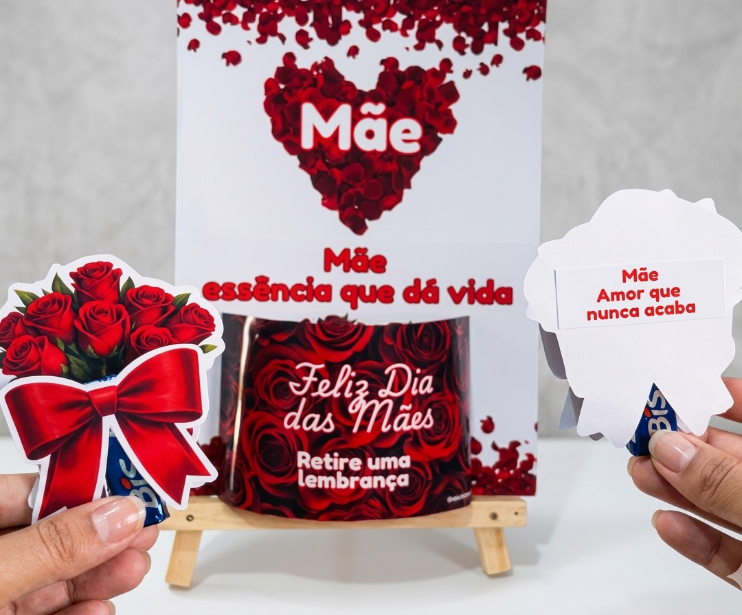 MINI PAINEL DIA DAS MÃES - Cesto de Rosas