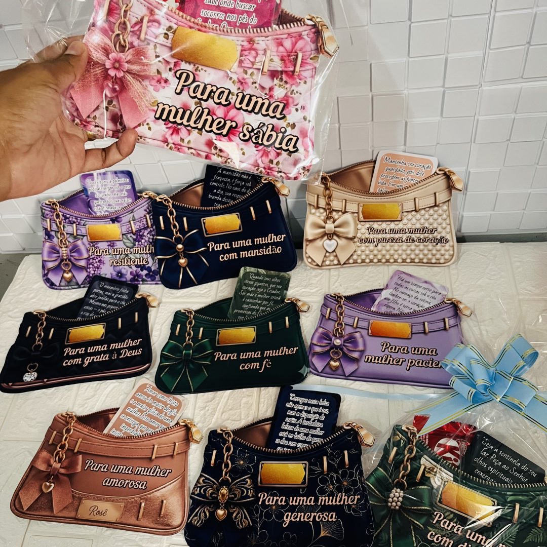 Kit Bolsinhas - Mulheres que carregam VIRTUDES