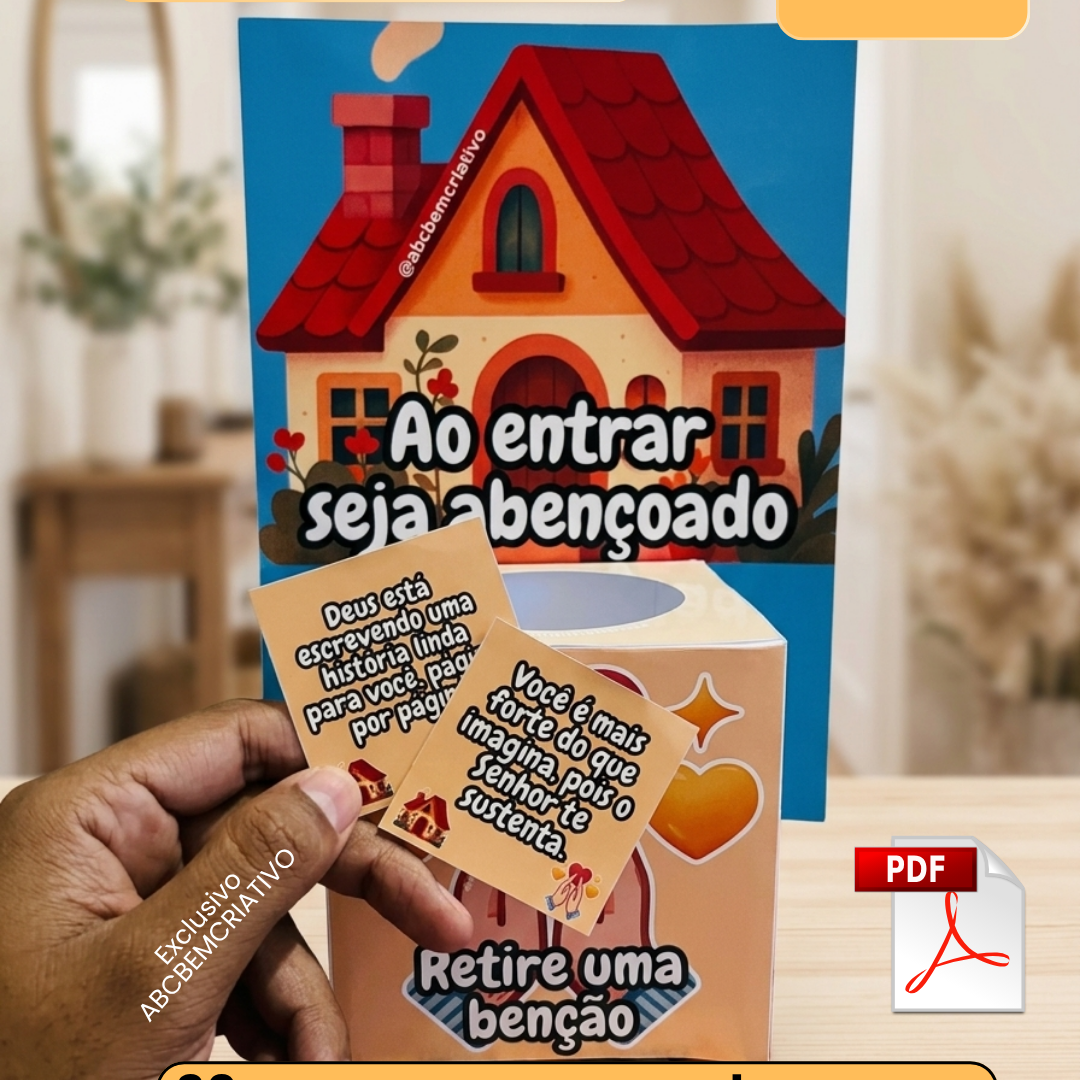 Caixa Ao entrar seja abençoado