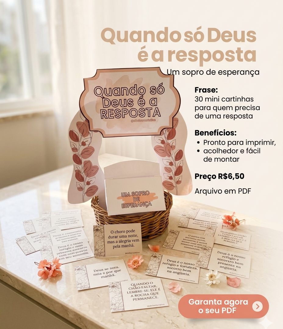 Quando só Deus é a resposta - Um sopro de esperança